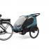 Remorca de bicicleta pentru transport copii Thule Courier AEGEAN BLUE 2 locuri