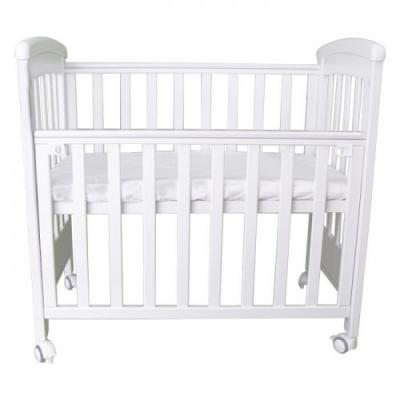 Patut co-sleeping 85x48 cm cu laterala culisanta Dreamy Mini Alb + saltea