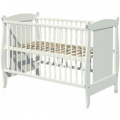 Patut Copii din Lemn Hubners Laura 120x60 cm Alb