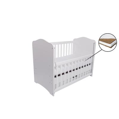 Patut Vessanti Como Culisant Cu Sertar - Alb + Saltea Cocos 7 Cm