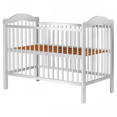 Patut Copii Din Lemn Hubners Lizett 120x60 Cm Alb