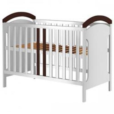 Patut Copii din Lemn Hubners Hansell 120x60 cm Alb Venghe