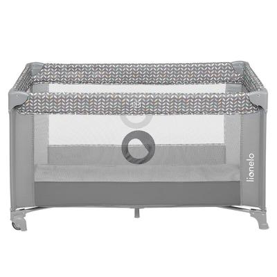 Lionelo - Patut pliant Sofie, 120x60 cm, Grey Concrete- Multicolor