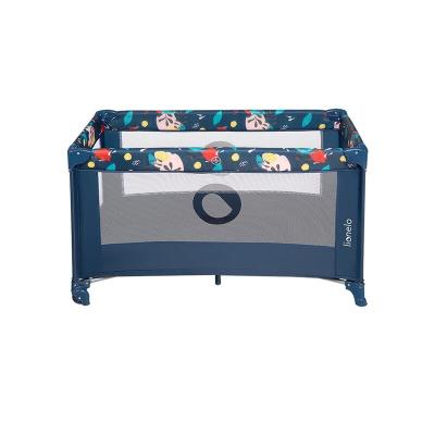 Lionelo - Patut pliant Stefi, 120x60 cm, Blue Navy