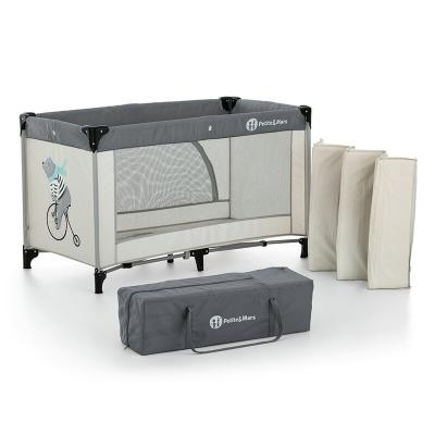 Petite&Mars - Patut pliant Nyja Teddy Biker, Grey