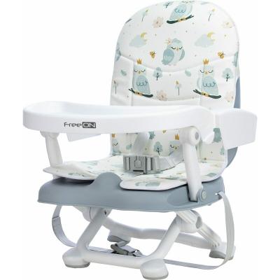 Scaun de masa, FreeON, Levi, Booster, Pliabil, Cu tavita detasabila, Reglabil in 4 pozitii pe inaltime, Cu centuri de siguranta in 3 puncte, 6 luni+, Owl
