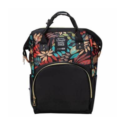 Rucsac pentru mamici, Simply, Cu multiple compartimente, FreeON, 25 x 16 x 40cm, Black