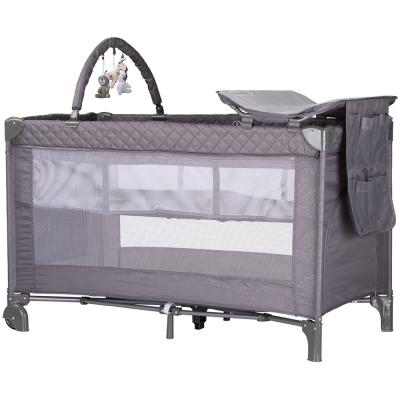 Patut pliabil cu saltea de infasat Chipolino Luna cloud