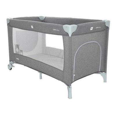 Patut pliabil cu un nivel Coto Baby Samba Dark Grey