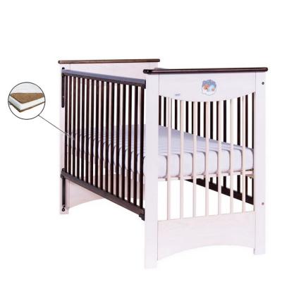 Patut Drewex Mocca Culisant - Alb Transparent + Saltea Cocos 8 Cm